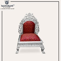 Silver Peacock style chair