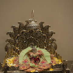 Lord Kanha Silver Idol - Divine Lord Krishna Statue for Pooja and Worship