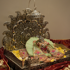 Lord Kanha Silver Idol - Divine Lord Krishna Statue for Pooja and Worship