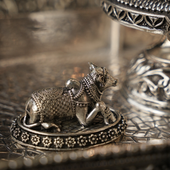 925 Antique Silver Shiv Ling - Lord Shiva Lingam for Pooja and Worship