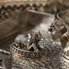 925 Antique Silver Shiv Ling - Lord Shiva Lingam for Pooja and Worship