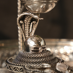 925 Antique Silver Shiv Ling - Lord Shiva Lingam for Pooja and Worship