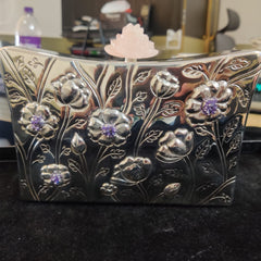 925 Sterling Silver Lotus Exclusive Clutch | Maharani by Rungtas