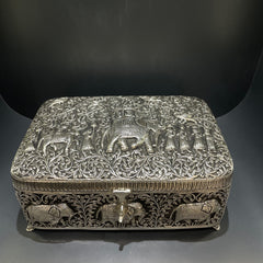 Home antique elephant design Dryfruit Box