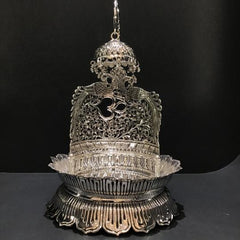 Exclusive Om style peacock singhashan