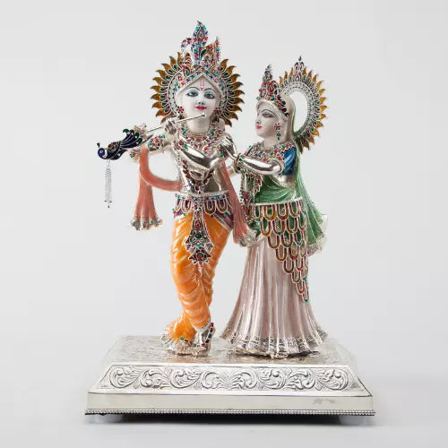 Multicolor Radhe Krishna Murti - Maharani Rungtas