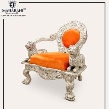 Royal lion handle maharaja chair