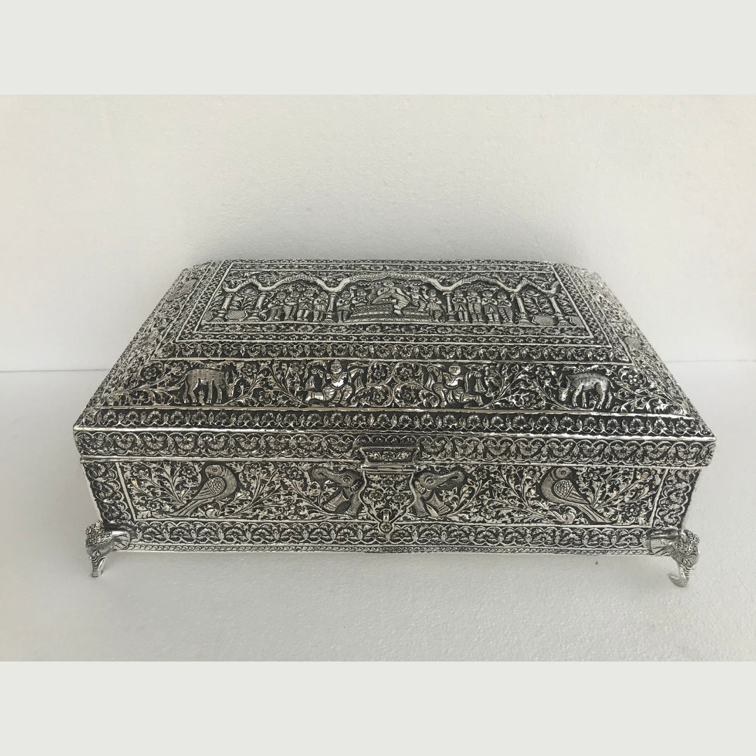 Royal Silver Dry Fruit Box