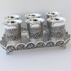 Silver Royal glasses set