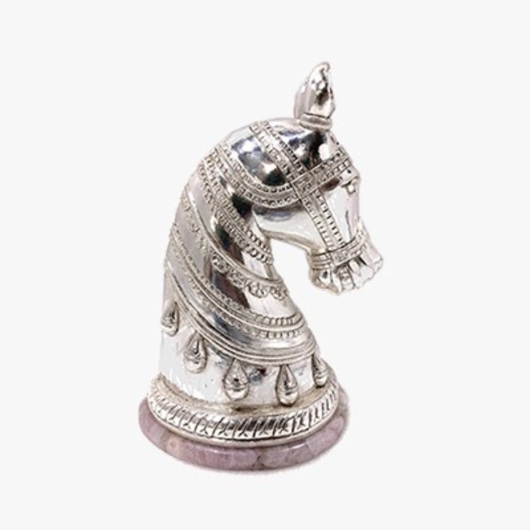 Silver Antique Horse Head