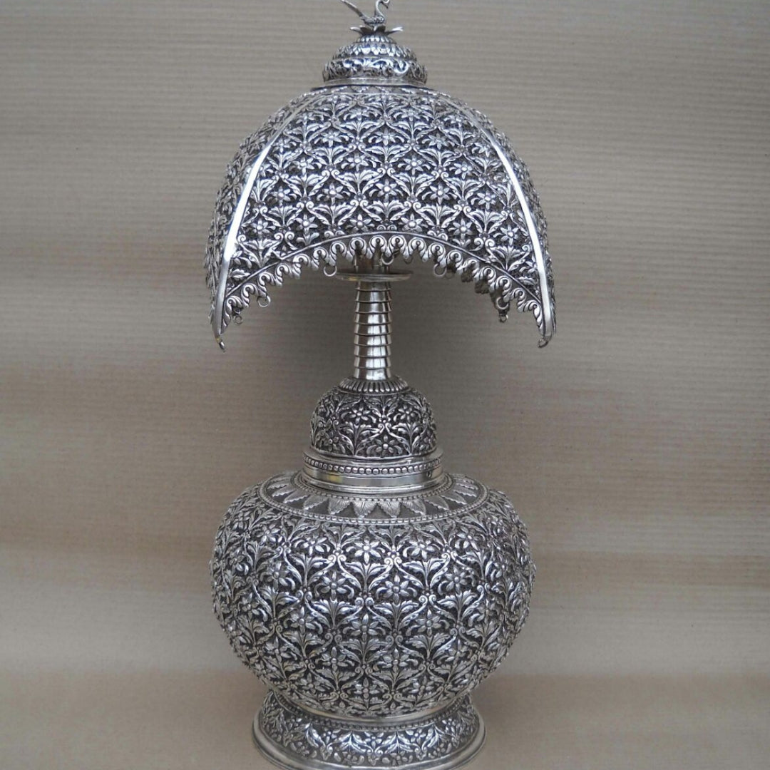 Silver Antique  Table Lamp